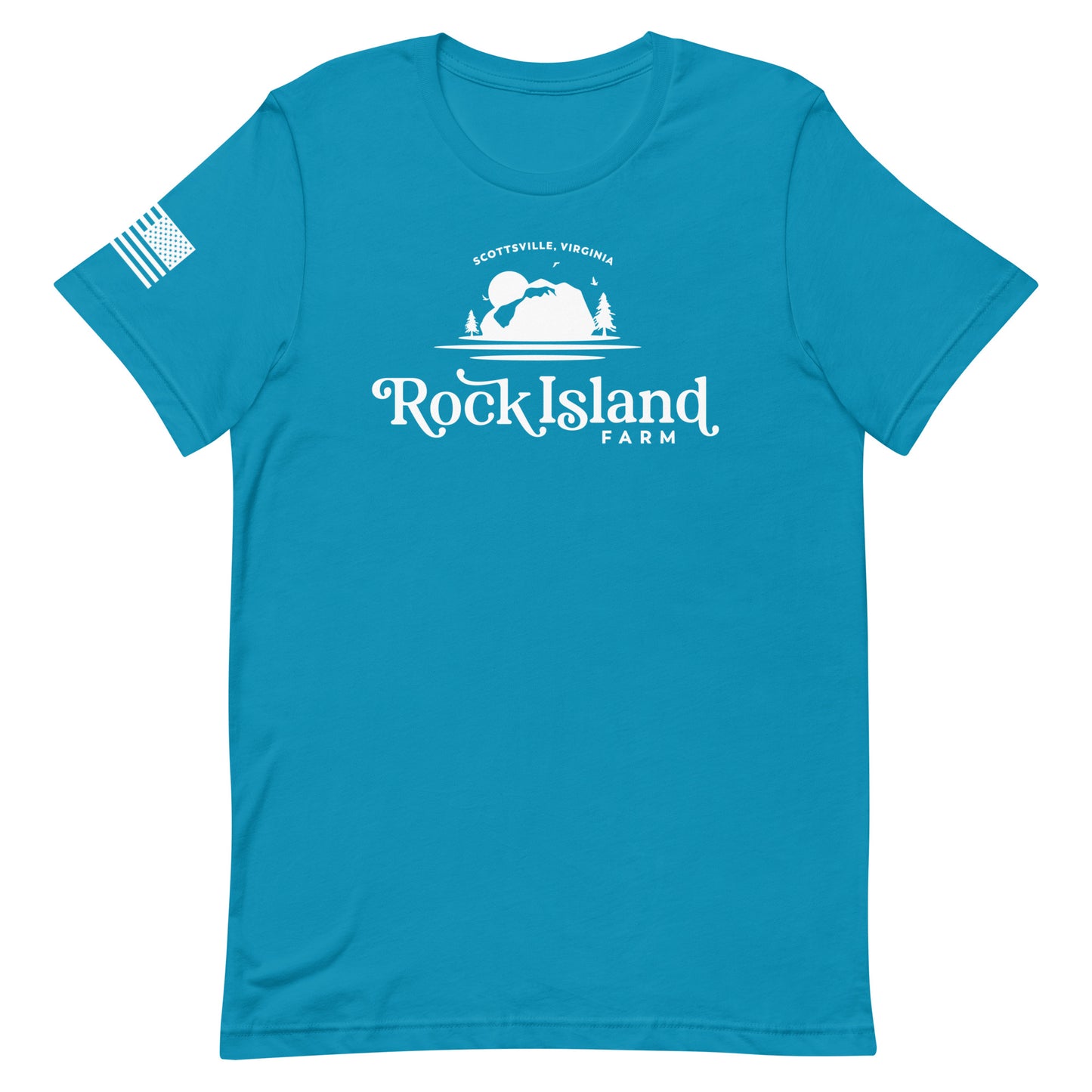 Rock Island Farm Full Logo Adult T-Shirt