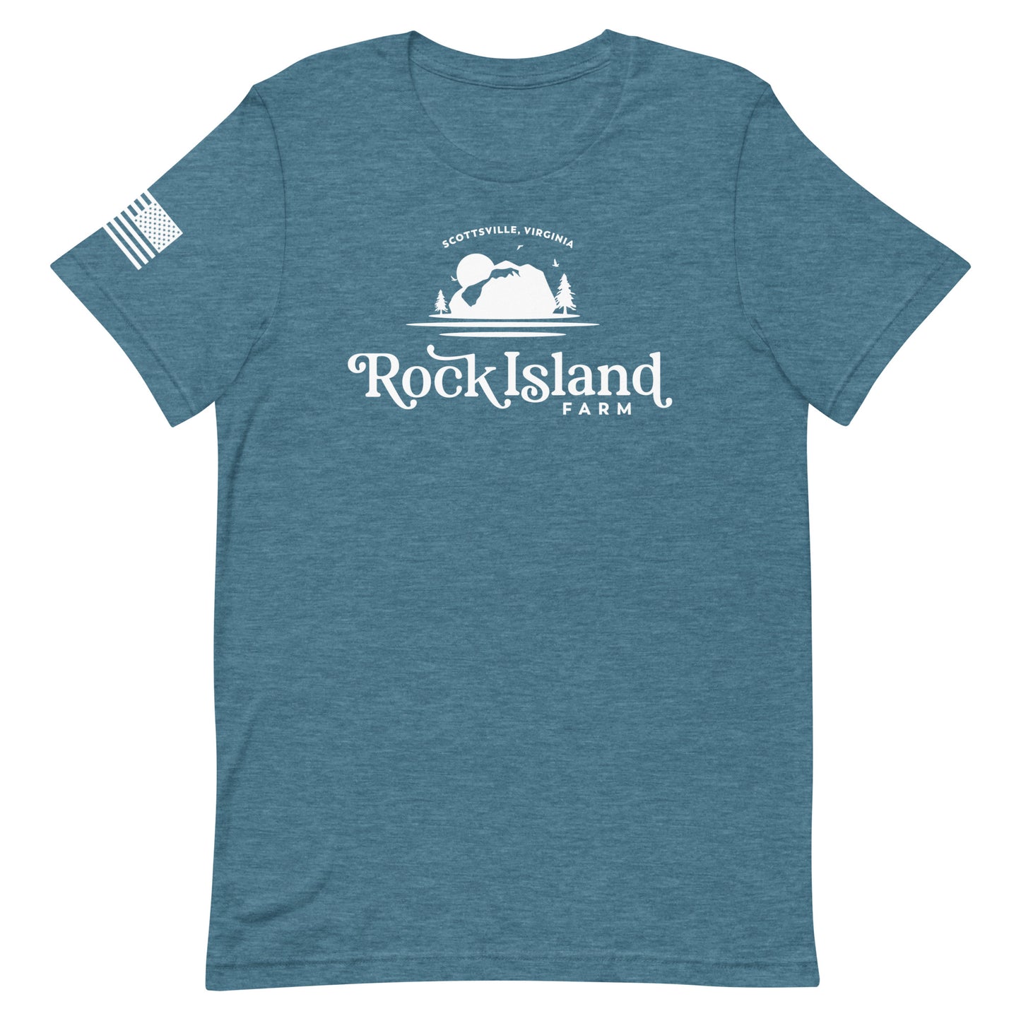 Rock Island Farm Full Logo Adult T-Shirt