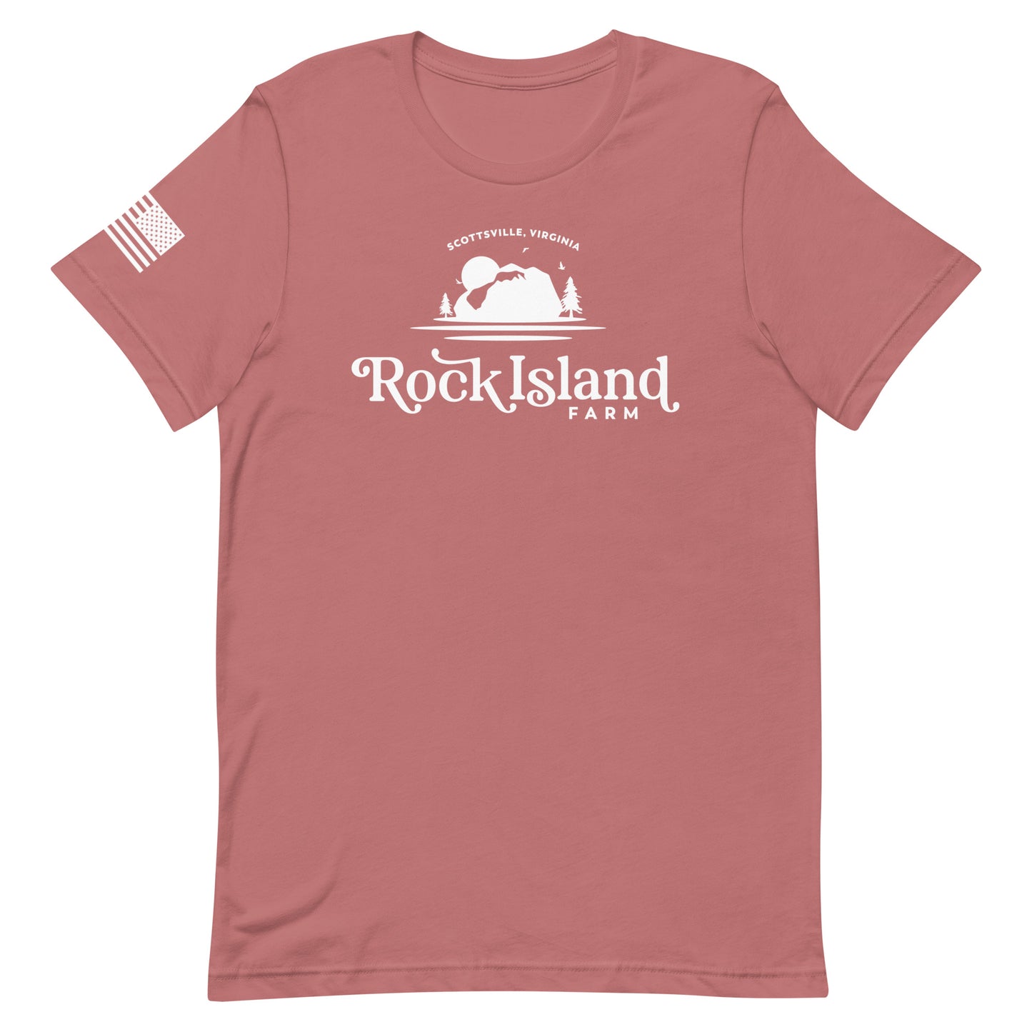 Rock Island Farm Full Logo Adult T-Shirt