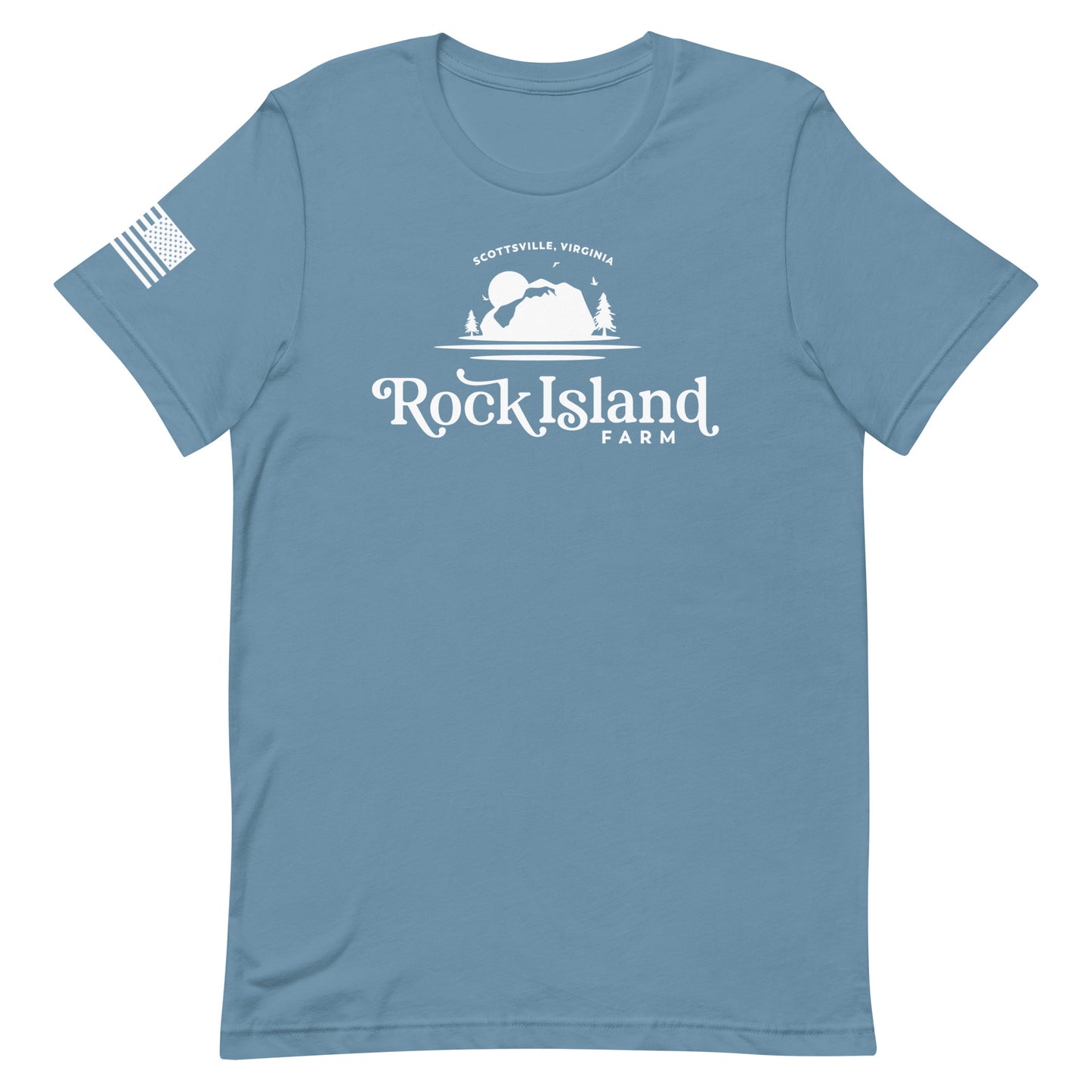 Rock Island Farm Full Logo Adult T-Shirt