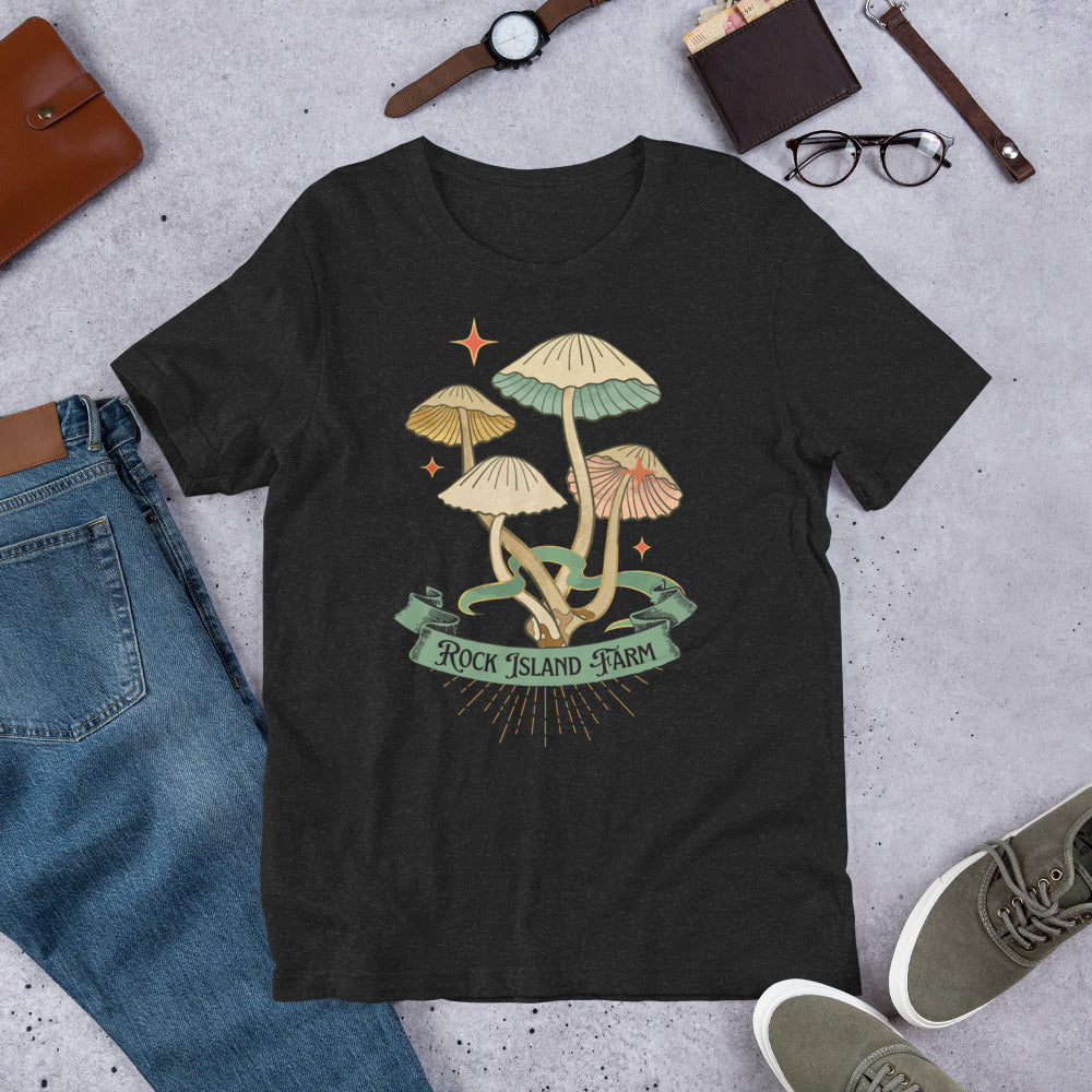 Mushrooms + Rock Island Farm T-Shirt