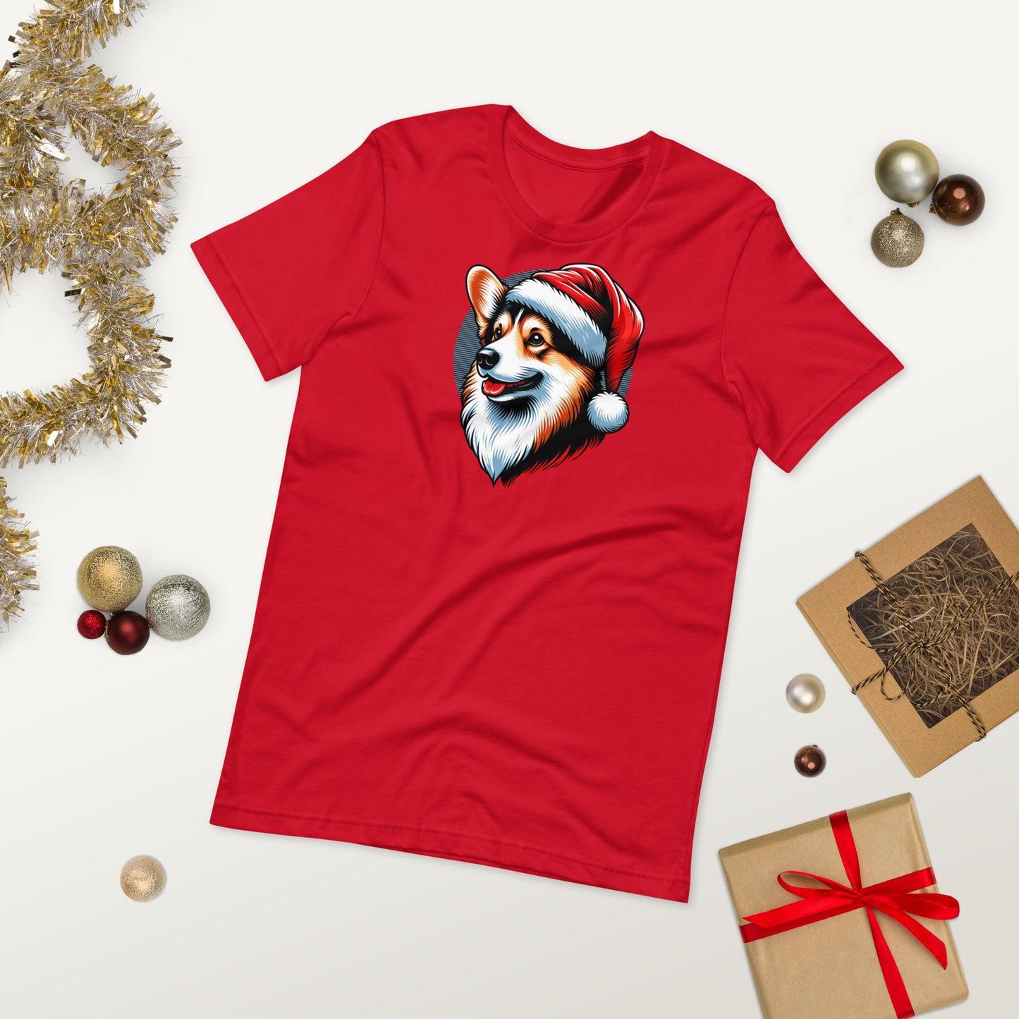 Santa Corgi T-shirt